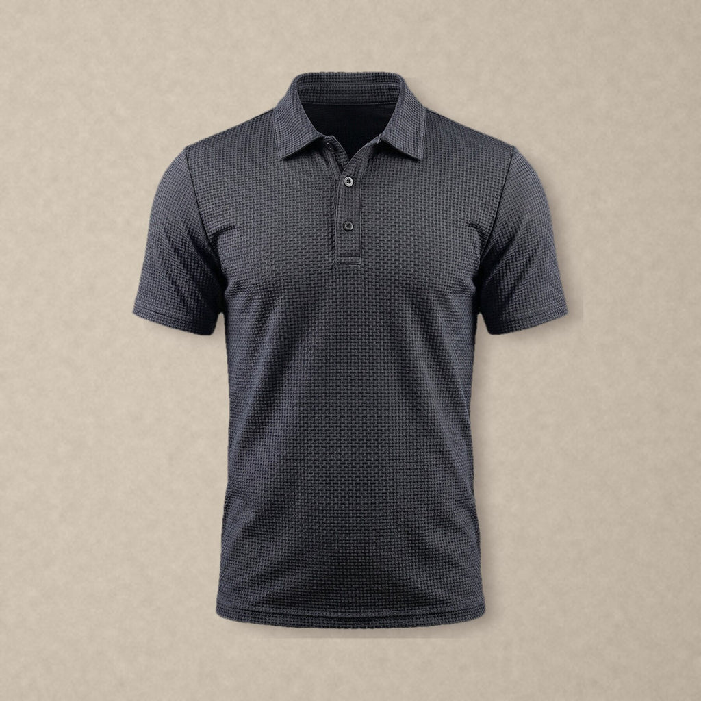 Pánské polo Capri v antracitové barvě, čelní pohled