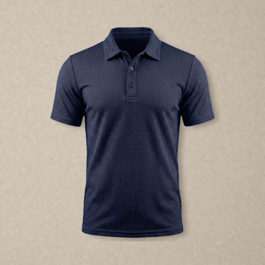 Pánské polo Capri v námořnické modři, čelní pohled