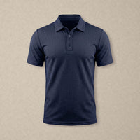 Pánské polo Capri v námořnické modři, čelní pohled