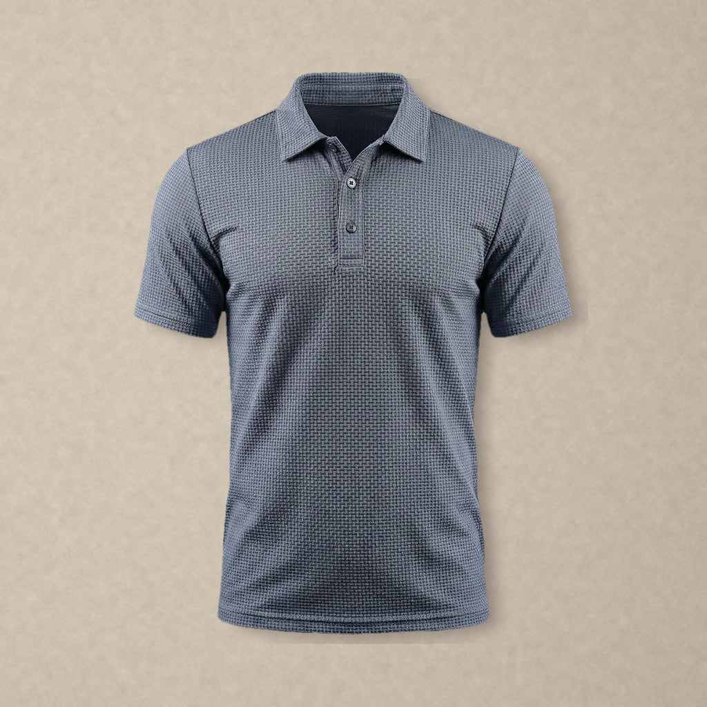 Pánské polo Capri v šedé barvě, čelní pohled